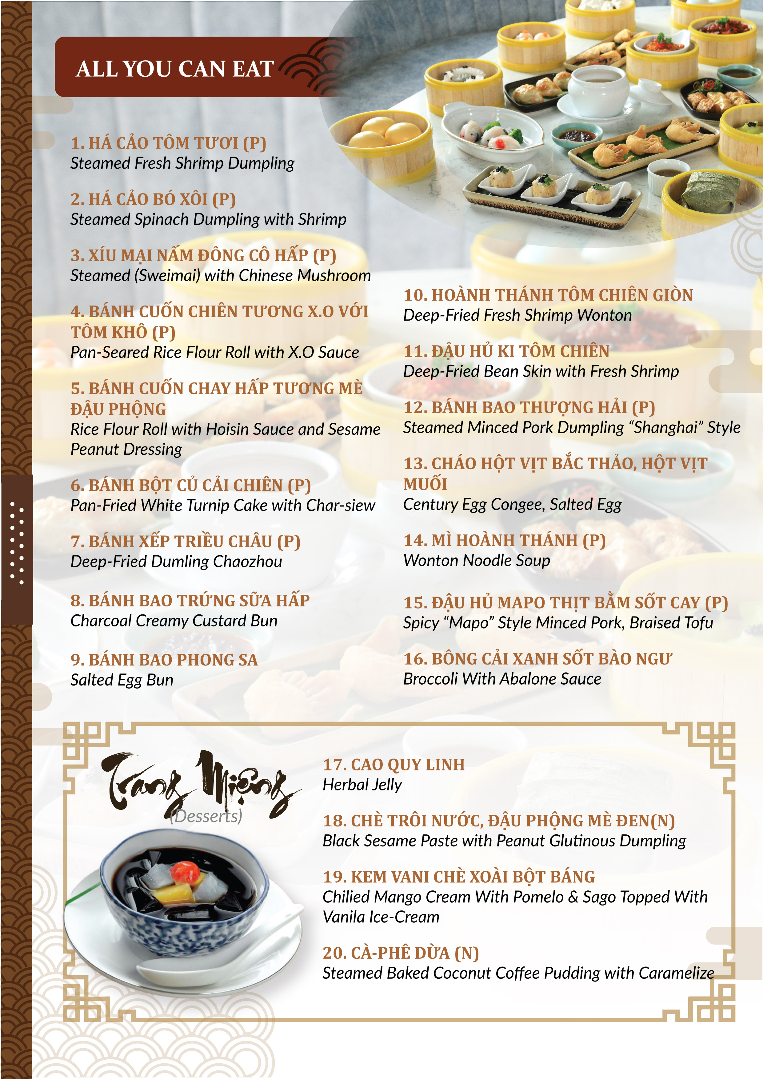 La Vela Saigon Hotel 5* Buffet Dimsum Cao Cấp Free Tráng Miệng Trải